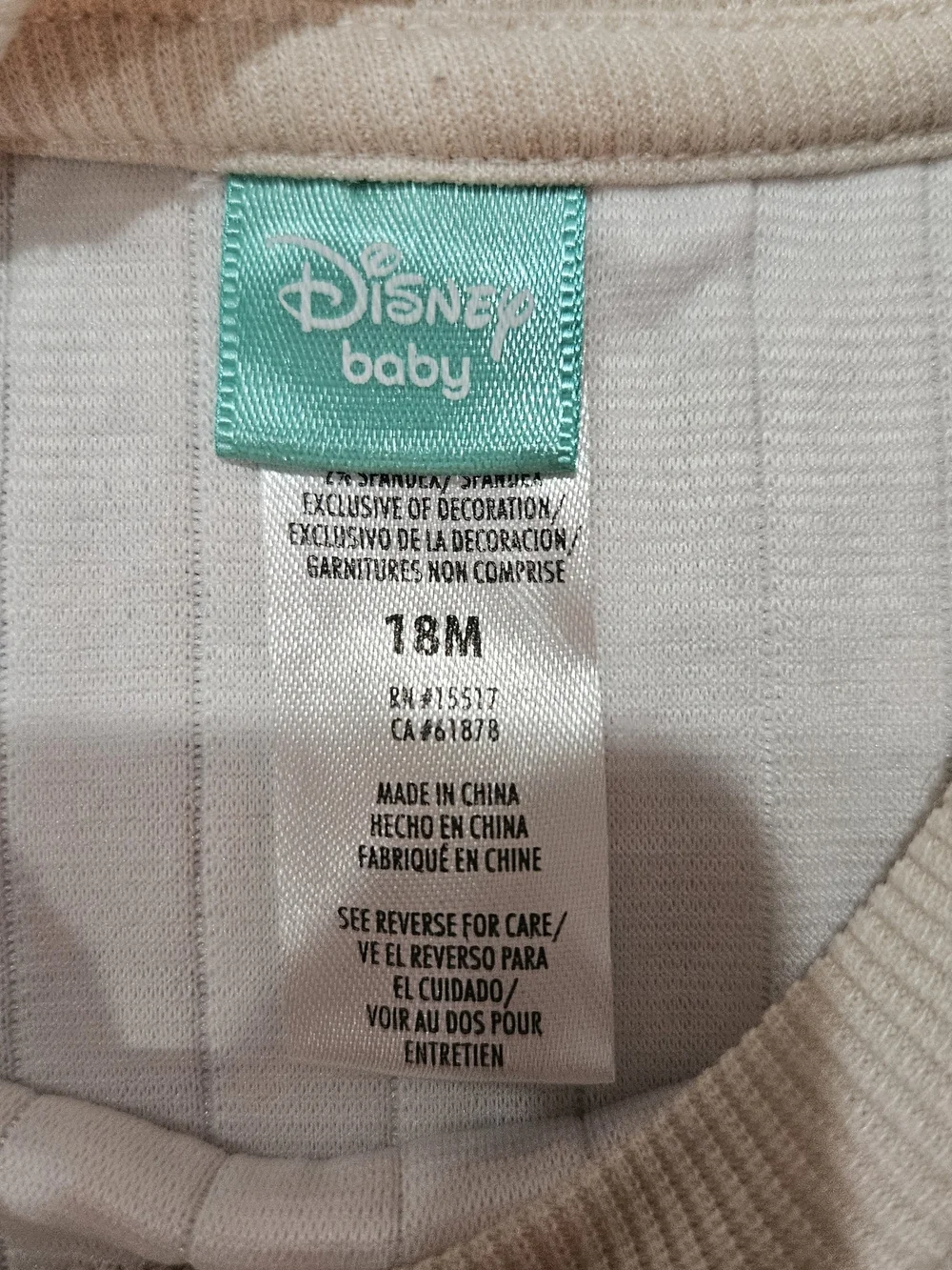 Disney Winnie the Pooh Pajama Set - 18 Months